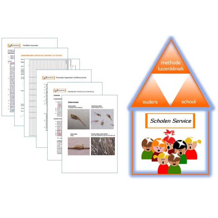 Kit pratique anti-poux pour les écoles