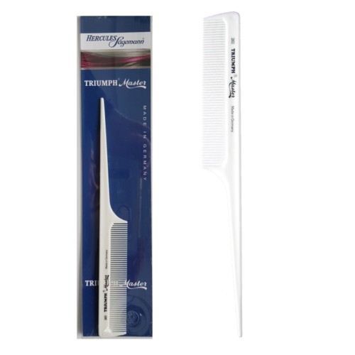 Peigne blanc à tige